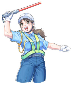 建設現場、道路工事などの警備スタッフの募集です。