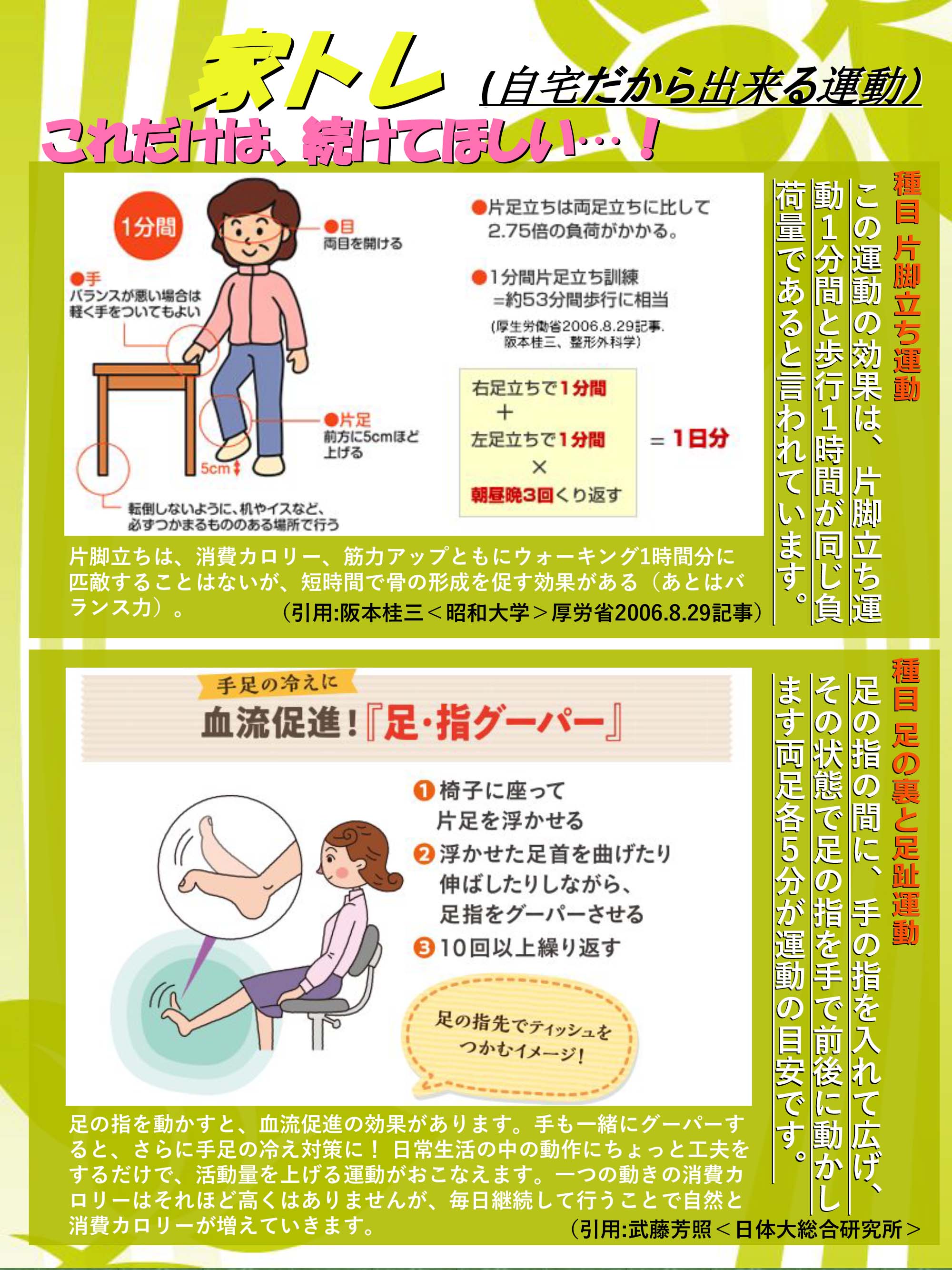 やわらぎの里　健康クラブ　2021年4月号　5ページ目